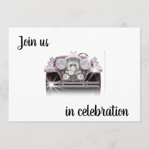 ANTIQUE CAR WEDDING INVITATIONS INBJUDNINGAR