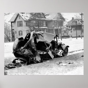 Antique Car Wreck, 1923 Poster