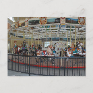 Antique Carousel Card Vykort