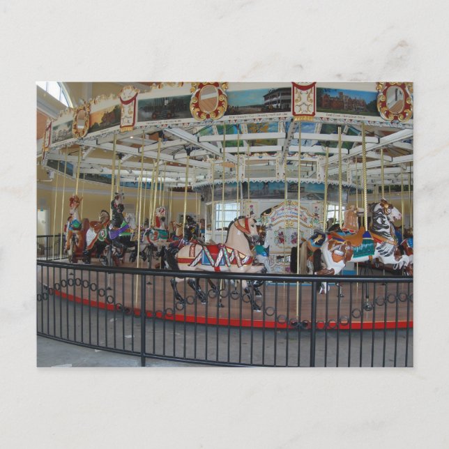 Antique Carousel Card Vykort (Framsida)