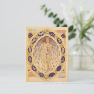 Antique Celestial Zodiac Chart, Vintage Astrology