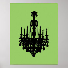 Antique Chandelier Graphic Poster