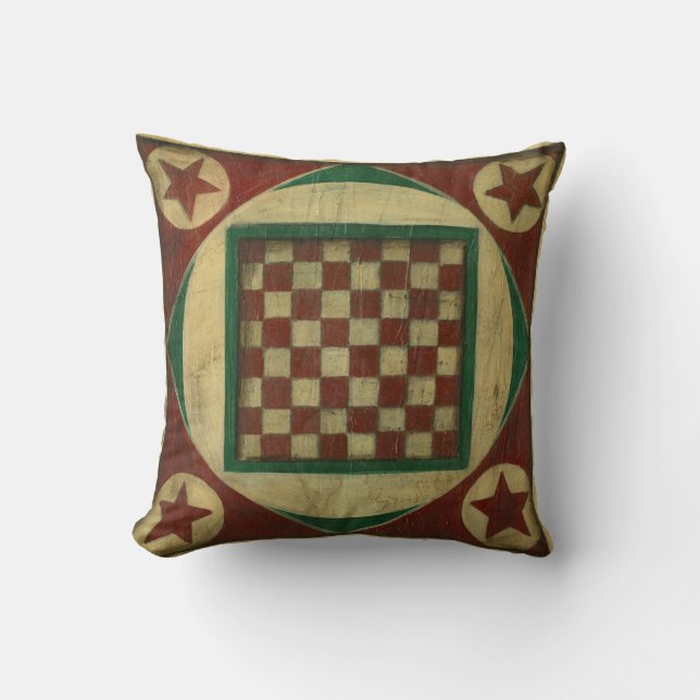 Antique Checkerboard av Ethan Harper Kudde (Framsida)