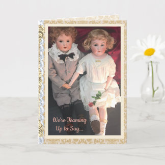 Antique Child Dolls Card for Mom  Kort