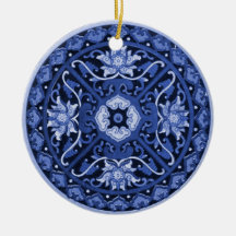 Antique Chinese Blue & White Mandala