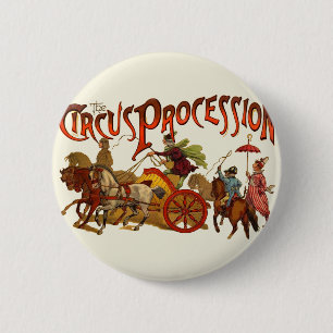 Antique Circus Parad Clowns Horses Knapp