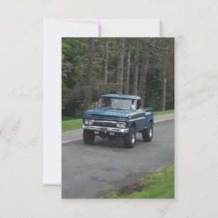 Antique Classic Blue GMC Pickupa Lastbil