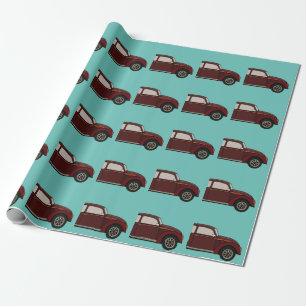 Antique Classic Car Birthday Presentpapper