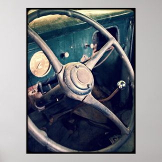 Antique Classic Pickupa Lastbil Poster