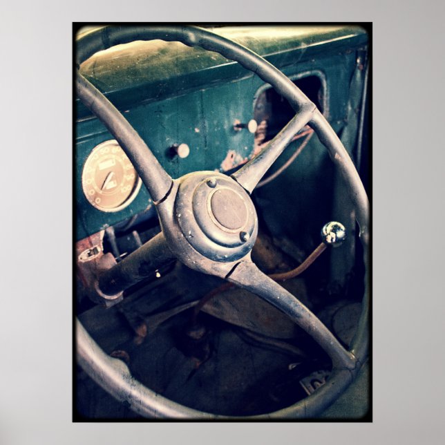 Antique Classic Pickupa Lastbil Poster (Framsidan)