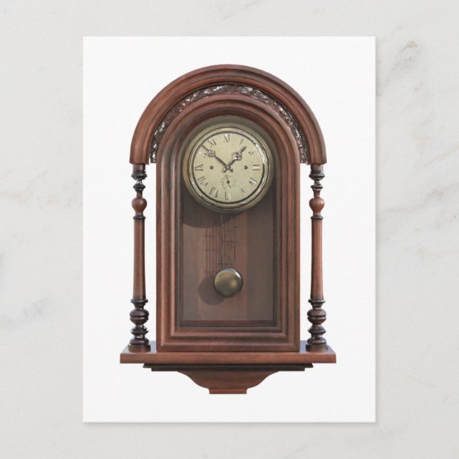 Antique Clock Vykort (Framsida)