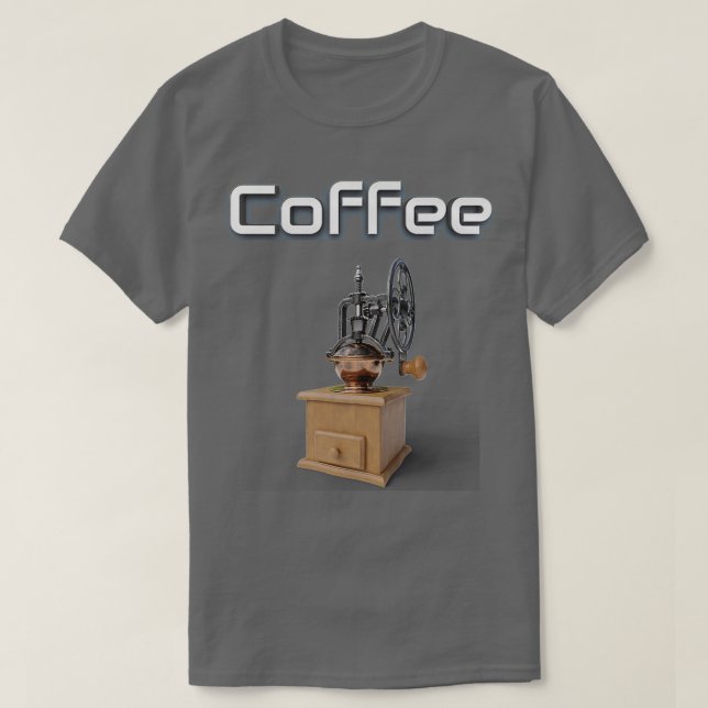 Antique Coffee Grinder T Shirt (Design framsida)
