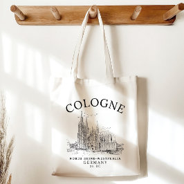 Antique Cologne Cathedral Germany Scenery Tygkasse