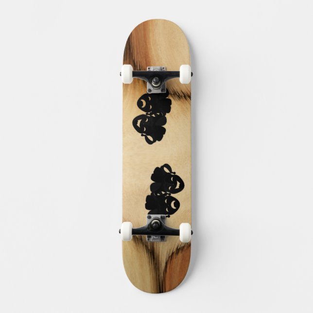 Antique Comedy and Tragedy Theater Mask Jester Skateboard Bräda 19,5 Cm (Framsida)