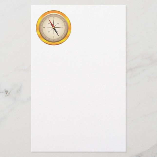 Antique compas brevpapper (Framsida)