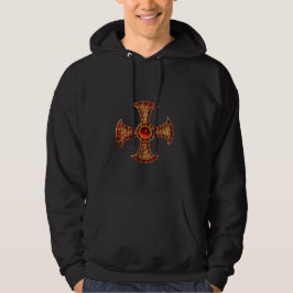 ANTIQUE CONSERATION KOR Red Ruby Gem Hoodie