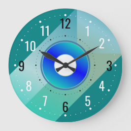 Antique & Contemporary Décor - Modern Teal Stor Klocka