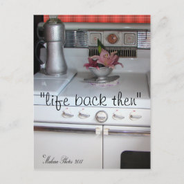 Antique- Cookstove Postcard- #1- anpassa Vykort