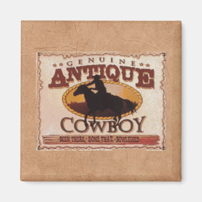 Antique cowboy magnet (Framsidan)