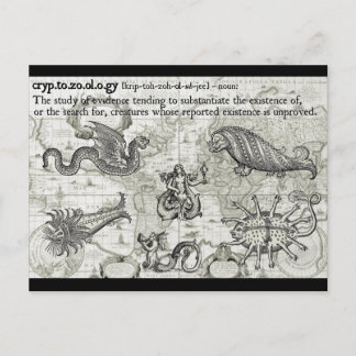 Antique Cryptozoology Postcards Vykort
