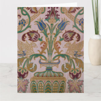 Antique Damask Fabric Large Kort