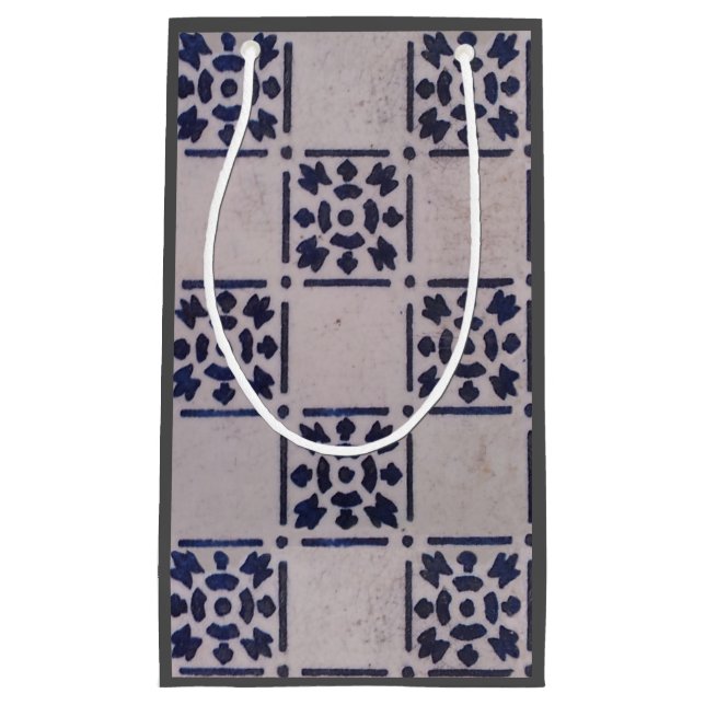 Antique Delft Tile Blue: Classic Dutch Art Mönster (Framsidan)