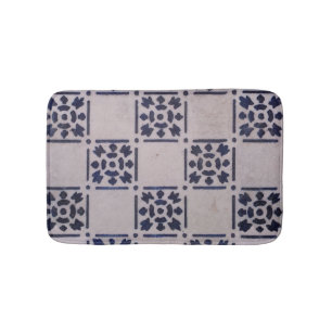 Antique Delft Tile Blue: Classic Dutch Art Mönster Badrumsmatta
