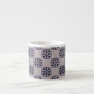 Antique Delft Tile Blue: Classic Dutch Art Mönster Espressomugg
