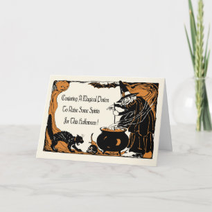 Antique Design Halloween-kort Kort