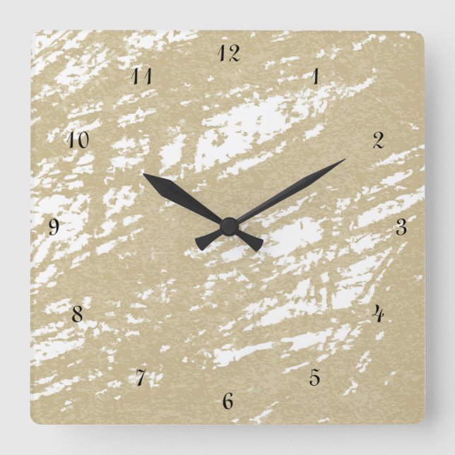 Antique Distress Ansikte Wall Clock Fyrkantig Klocka (Framsida)