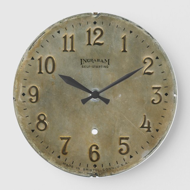 Antique Distress Clock Stor Klocka (Framsida)