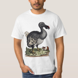 Antique Dodo Bird and Guinea Gris T Shirt