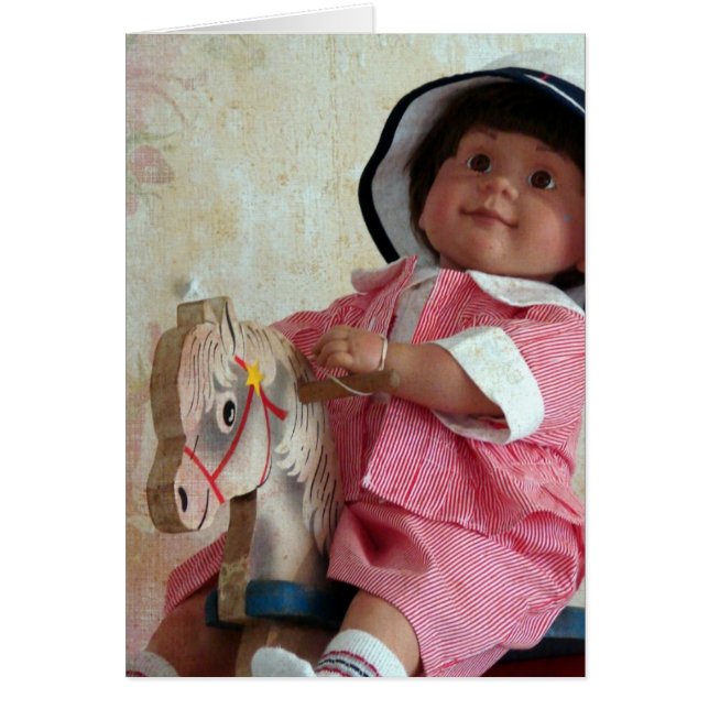 Antique Doll Hälsningskort (Framsidan)