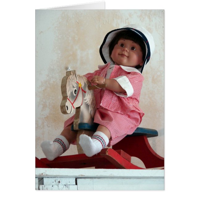 Antique Doll Hälsningskort (Framsidan)