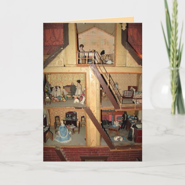 Antique Dollhouse Card - Anpassade Kort (Framsida)