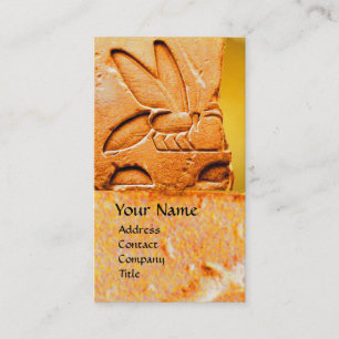 ANTIQUE EGYPTIAN HONEY BEEKEEPER VAX SEAL VISITKORT
