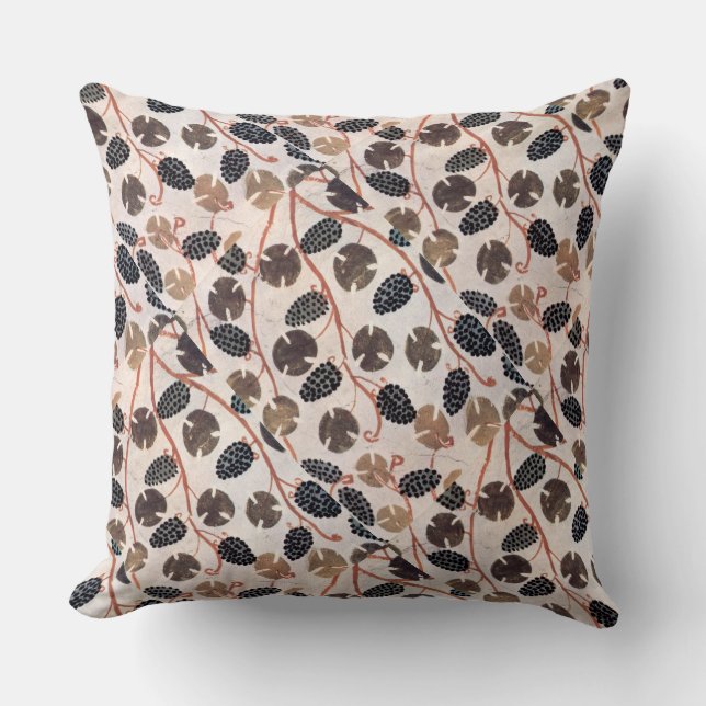 ANTIQUE EGYPTIAN VINEYARD GRAPES OCH GRAPVINES KUDDE (Framsida)