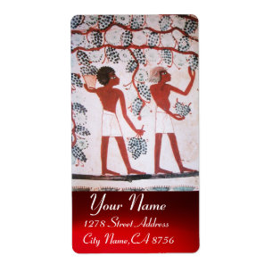 ANTIQUE EGYPTIAN VINEYARD VIN GRAPE HARVEST FRAKTSEDEL