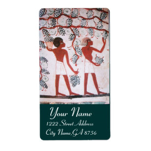 ANTIQUE EGYPTIAN VINEYARD VIN GRAPE HARVEST FRAKTSEDEL