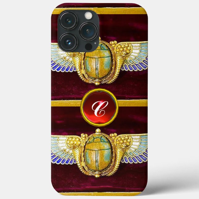 ANTIQUE EGYPTIAN WINGED SCARAB/CORNUCOPIA JEWEL (Baksida)