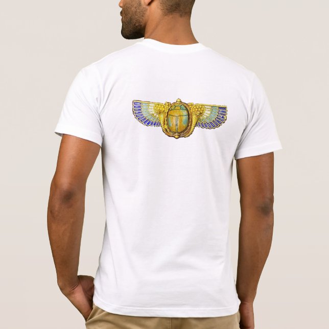 ANTIQUE EGYPTIAN WINGED SCARAB/CORNUCOPIA JEWEL T-SHIRT (Baksida)