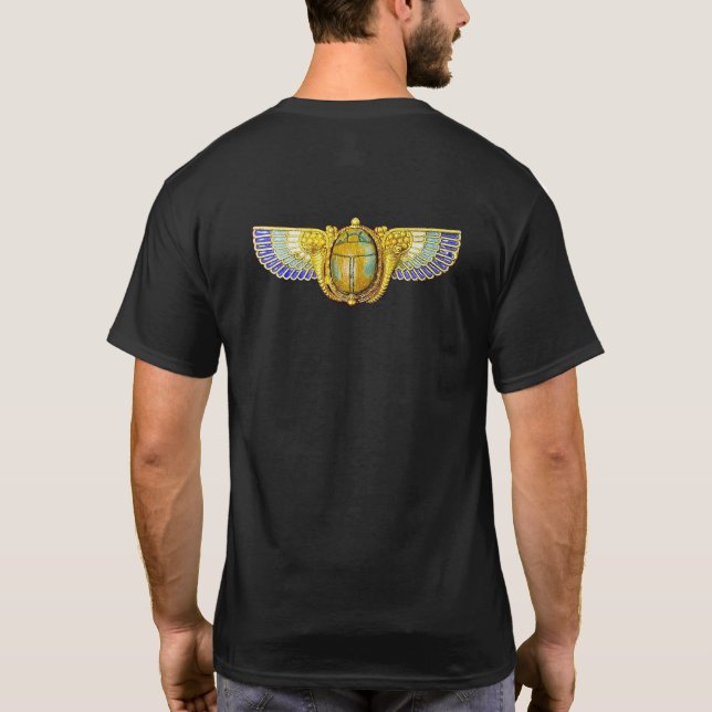 ANTIQUE EGYPTIAN WINGED SCARAB/CORNUCOPIA JEWEL TRÖJA (Baksida)