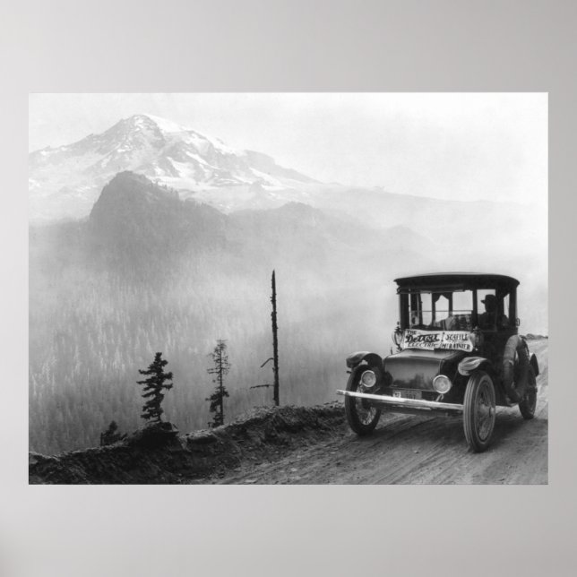 Antique Electric Car, 1919 Poster (Framsidan)