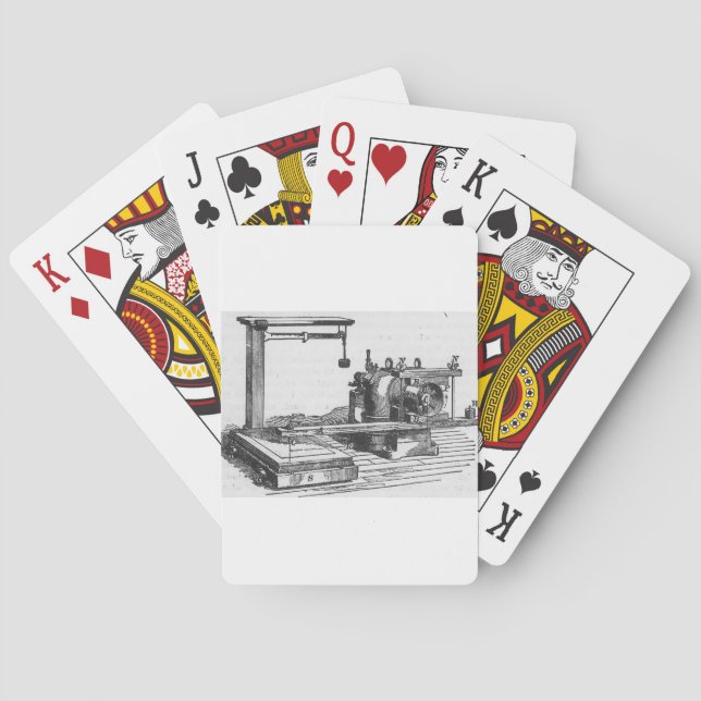 Antique Engineering Verktyg Vintage Ephemera Casinokort (Baksidan)