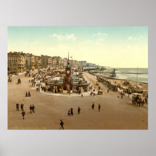Antique England Aquarium, Brighton Beach U.K. Poster