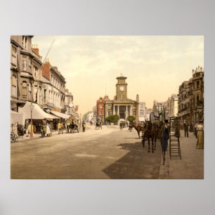 Antique England, Worthing, Väster Sussex U.K. Poster