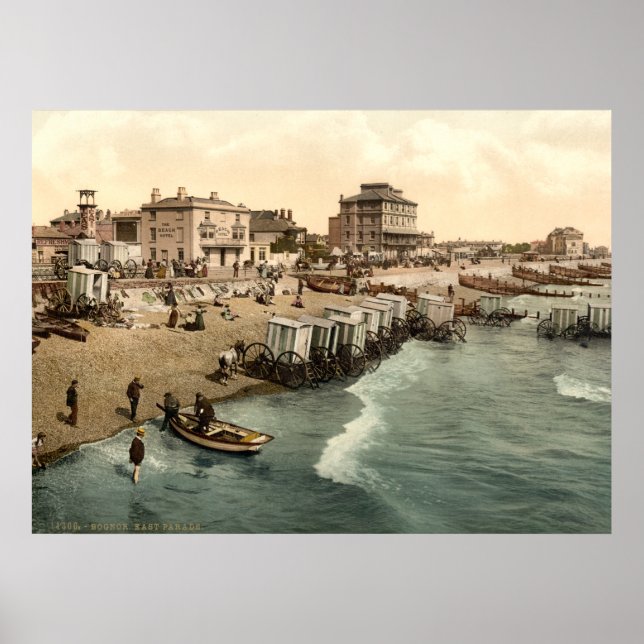 Antique Englands havsbotten Bognor Regis, Sussex Poster (Framsidan)