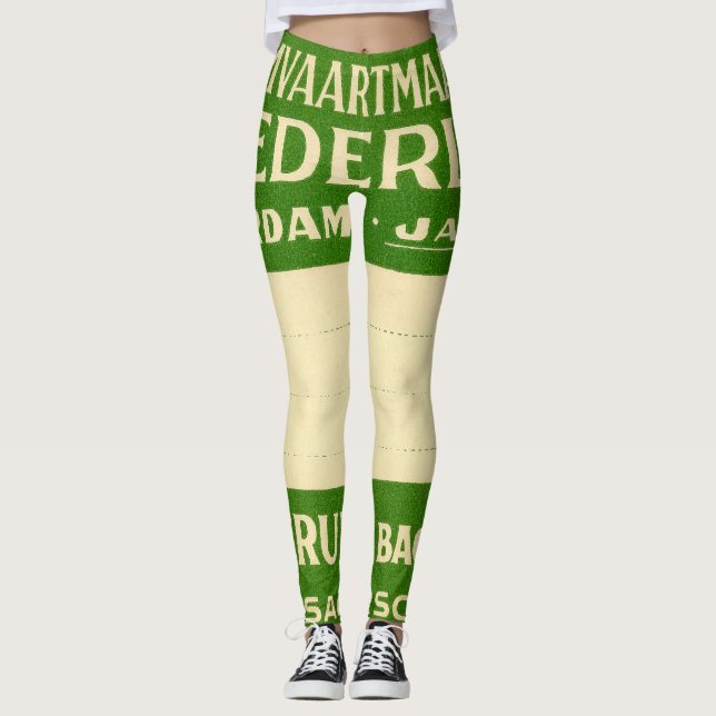 Antique Ephemera 6 Leggings (Framsida)