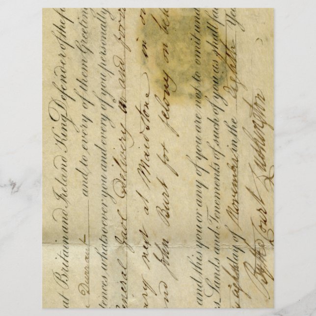 Antique Ephemera Scrapbook Papper (Framsida)