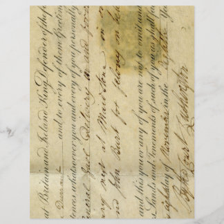 Antique Ephemera Scrapbook Papper